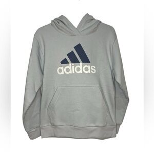 adidas Big Girls Fleece Hoodie
Light Blue with Metallic Logo